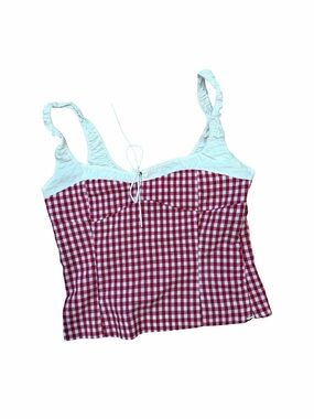 Elodie Bruno Gingham Fitted Top